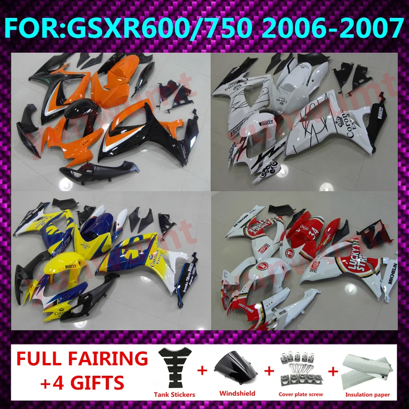 Подходит для GSXR 600 750 2006 2007 K6 gsxr600 gsxr750 06 07 полный обтекатель ABS корпус комплект обтекателей для мотоцикла zxmt
Подходит для GSXR 600 750 2006 2007 K6 gsxr600 gsxr750 06 07 полный обтекатель ABS корпус комплект обтекателей для мотоцикла zxmt