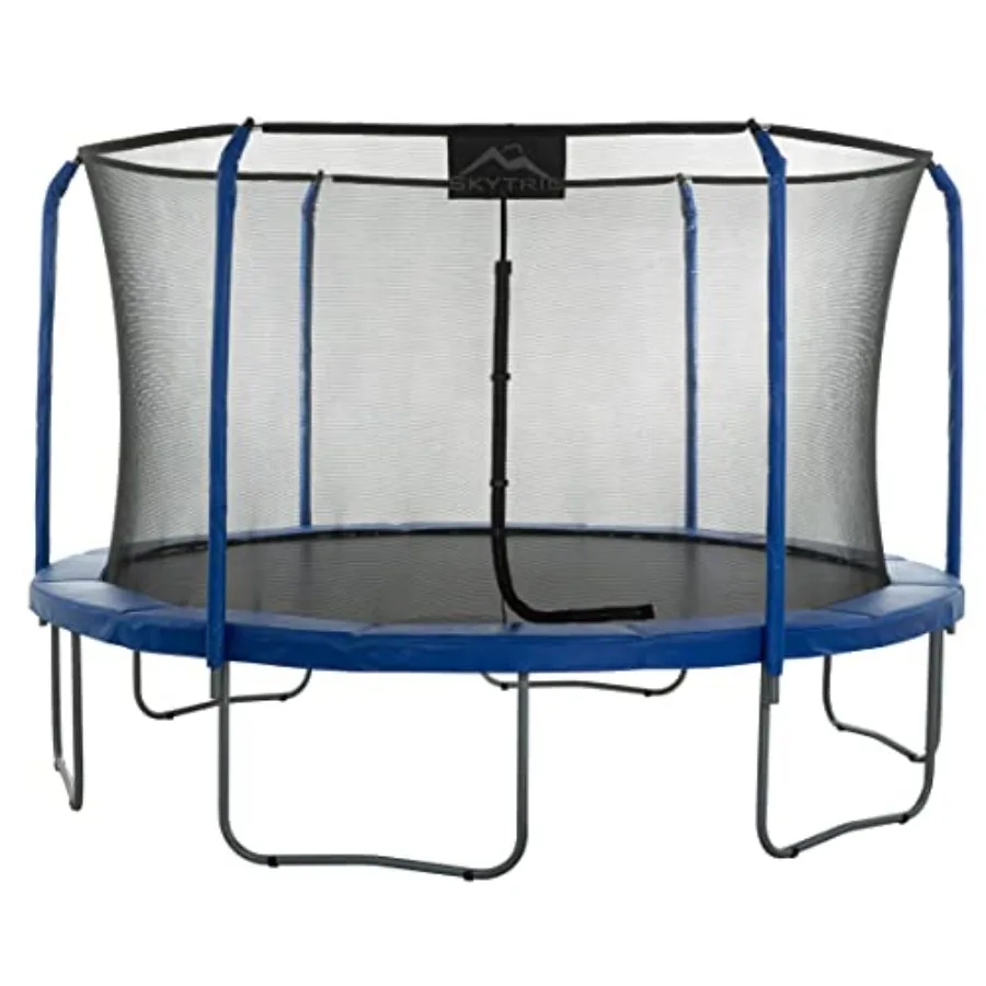 Outdoor recreational trampoline with safety enclosure galvanized anti-rust steel frame black and gray ASTM-approved for kids
Outdoor recreational trampoline with safety enclosure galvanized anti-rust steel frame black and gray ASTM-approved for kids