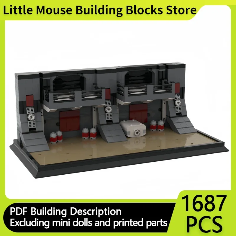 Military Star Movies Model MOC Building Bricks Weapon Hangar Diorama Modular Technology Gift Children Toys Suit Holiday Assemble
Military Star Movies Model MOC Building Bricks Weapon Hangar Diorama Modular Technology Gift Children Toys Suit Holiday Assemble