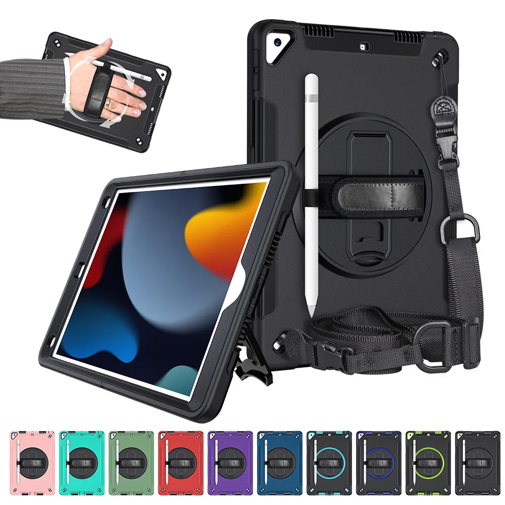 Suitable for Apple iPad 10.2, 789th, 2021, Three Protection Tablet Silicone Protective Case with 360 ° Rotating Disc iPad Case
Suitable for Apple iPad 10.2, 789th, 2021, Three Protection Tablet Silicone Protective Case with 360 ° Rotating Disc iPad Case