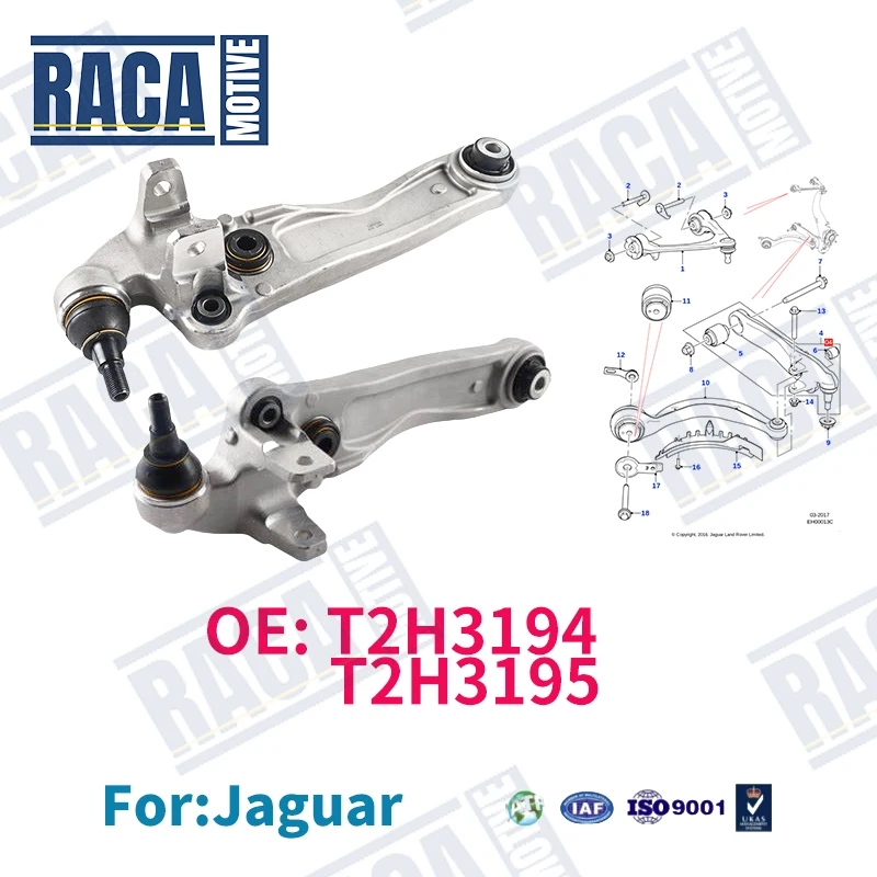 For Jaguar XF X260 XE X760 XFL XEL Front Lower Straight Control Arm Left/Right T2H3194 T2H3195 T2H19026 T2H19029
For Jaguar XF X260 XE X760 XFL XEL Front Lower Straight Control Arm Left/Right T2H3194 T2H3195 T2H19026 T2H19029