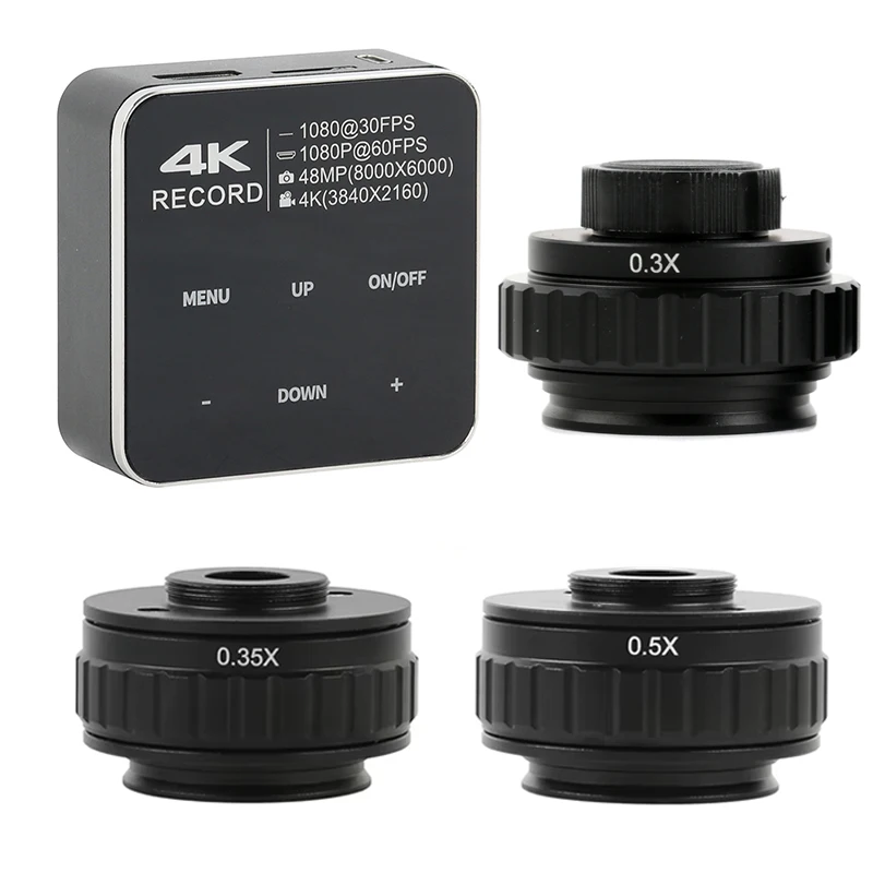 4K 2K 48MP HDMI USB промышленная электронная цифровая камера для микроскопа + 0,5x 0,35x тринокулярный стереомикроскоп C крепление адаптер объектив
4K 2K 48MP HDMI USB промышленная электронная цифровая камера для микроскопа + 0,5x 0,35x тринокулярный стереомикроскоп C крепление адаптер объектив