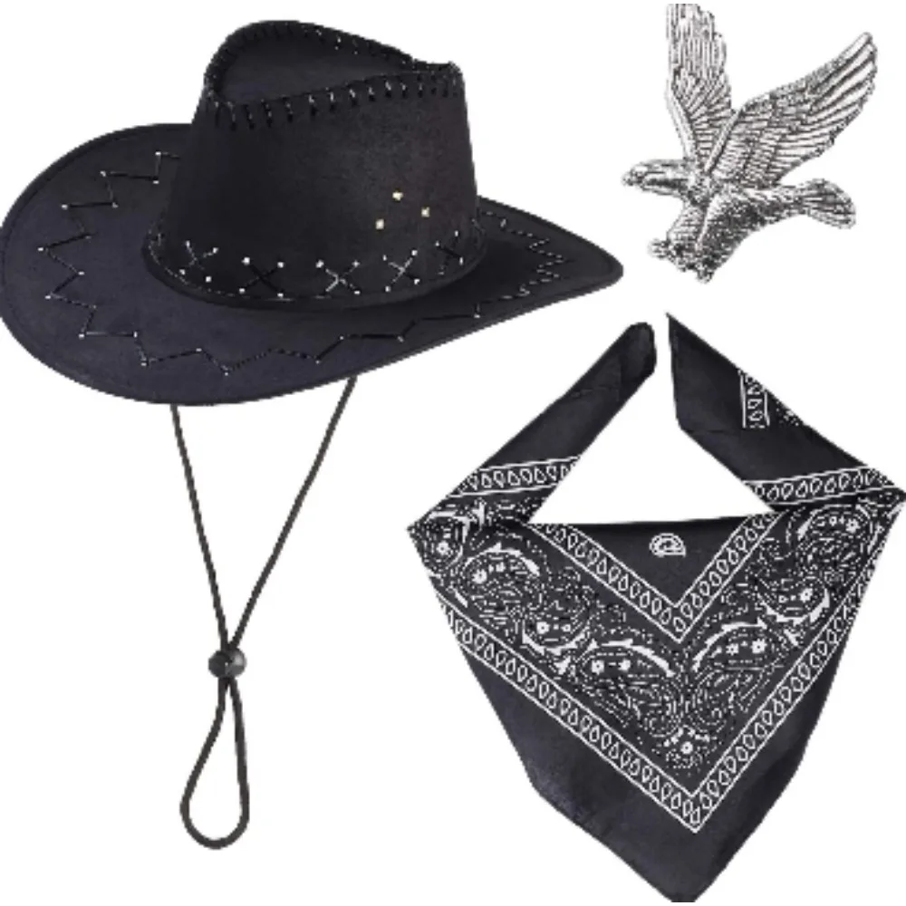 Cowboy Dress Accessories Roc Wings Brooch Western Cowboy Hat Cashew Hip Hop Square Scarf
Cowboy Dress Accessories Roc Wings Brooch Western Cowboy Hat Cashew Hip Hop Square Scarf