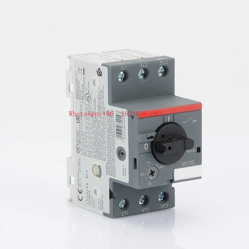 Motor Switch Motor Protection Circuit Breaker MS116-1/1.6/2.5/4/6.3/10/12/16/32
Motor Switch Motor Protection Circuit Breaker MS116-1/1.6/2.5/4/6.3/10/12/16/32