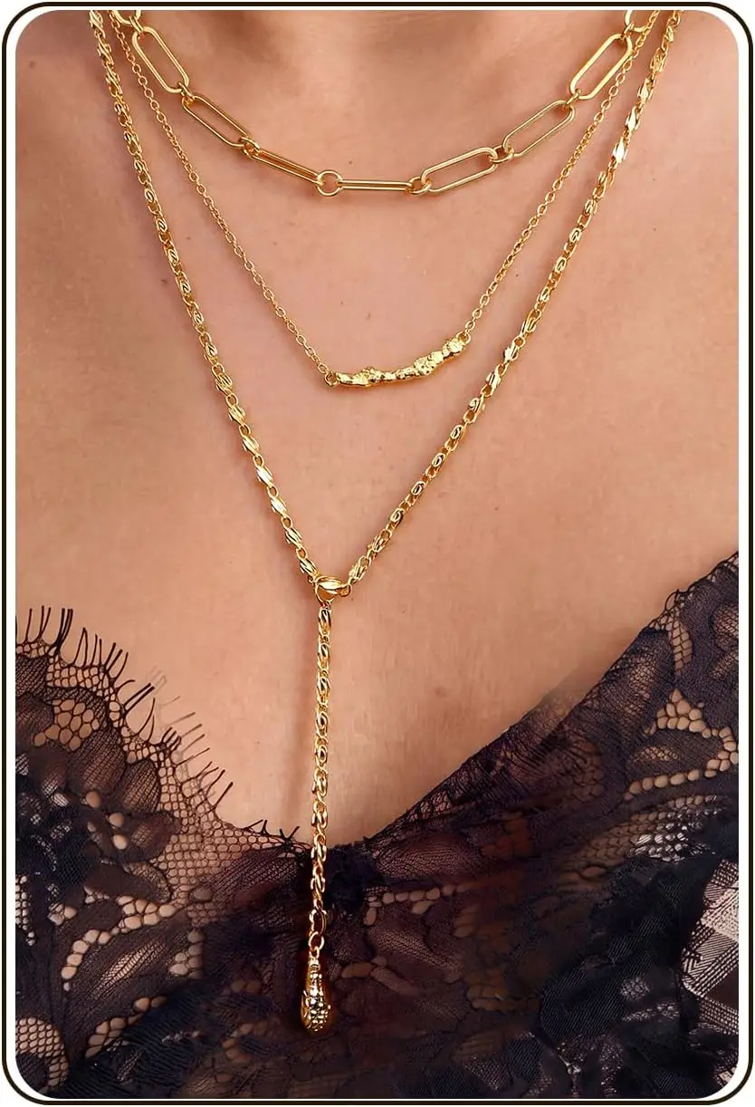 Layered Lariat Necklace for Women Y Shaped Pendant Long Zircon Pearl Drop Dainty 16K Gold Plated Jewelry Set
Layered Lariat Necklace for Women Y Shaped Pendant Long Zircon Pearl Drop Dainty 16K Gold Plated Jewelry Set