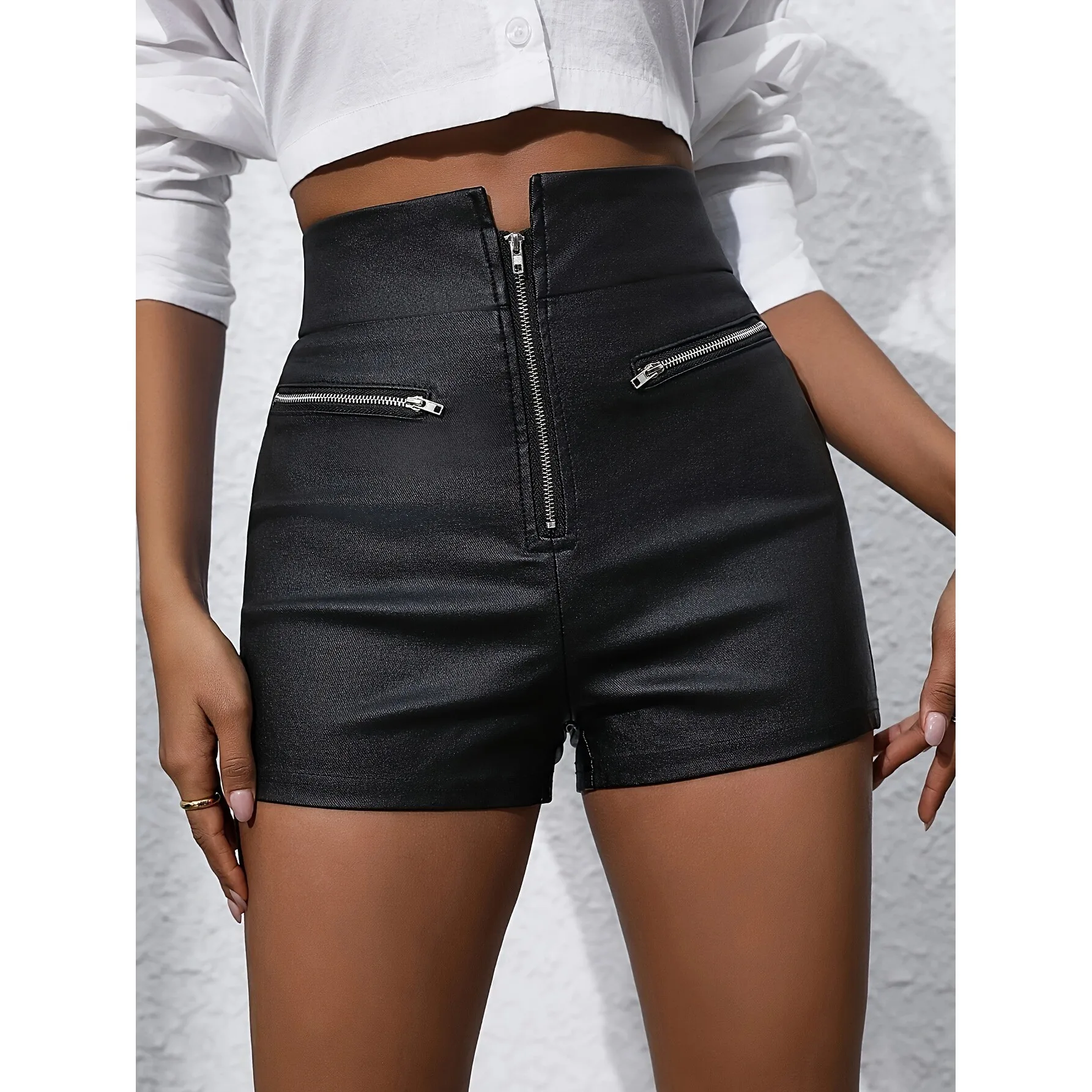 Sexy PU Shorts Neutral Style Casual Harajuku Pants Women's Spring Fashion Cross-Border Short Shorts Other Material 100%
Sexy PU Shorts Neutral Style Casual Harajuku Pants Women's Spring Fashion Cross-Border Short Shorts Other Material 100%