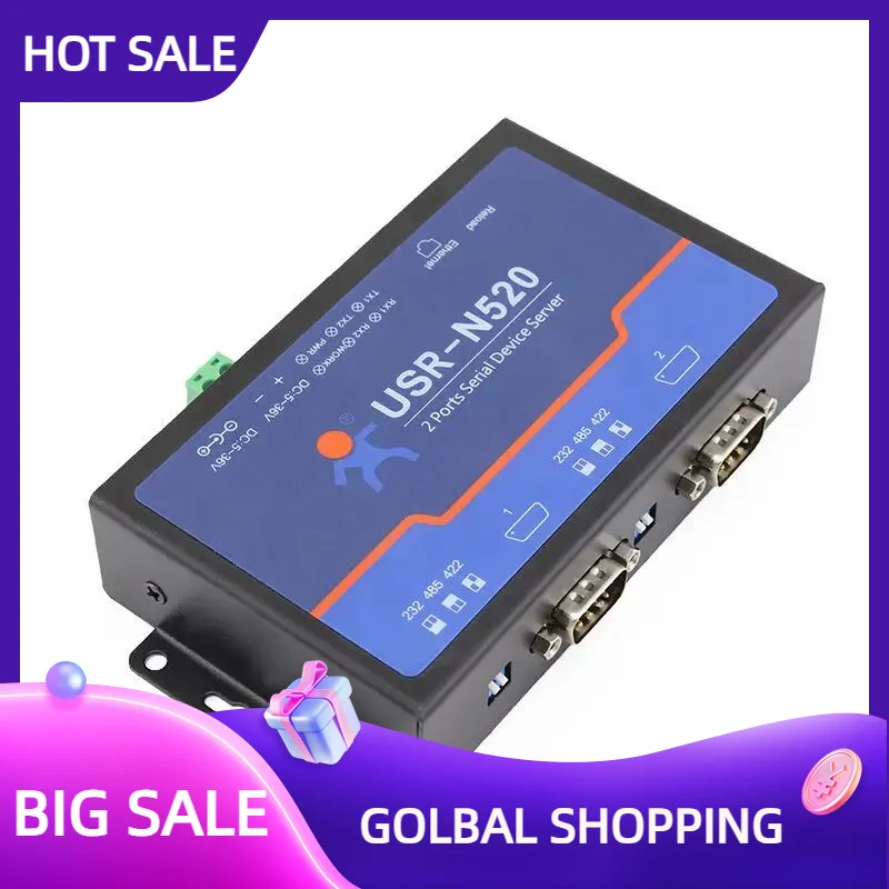 Горячие продажи USR-N520 Последовательный порт RS232/RS485/RS422 к Ethernet-серверу Modbus RTU к Modbus TCP
Горячие продажи USR-N520 Последовательный порт RS232/RS485/RS422 к Ethernet-серверу Modbus RTU к Modbus TCP