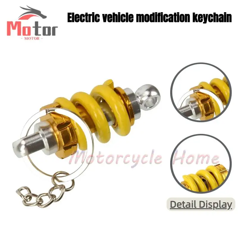Aluminum Alloy Shock Absorber Key Ring - Stylish Automotive Front Strut Pendant for Cars & Scooters
Aluminum Alloy Shock Absorber Key Ring - Stylish Automotive Front Strut Pendant for Cars & Scooters