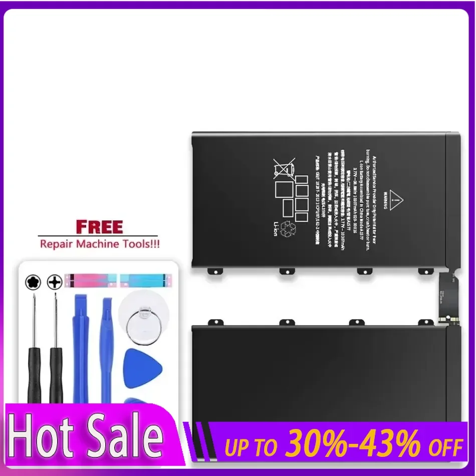 10307Mah Tablet Battery for Ipad Pro 12.9 A1577 A1584 A1652 Bateria Replacement with Tools Warranty + Track NO
10307Mah Tablet Battery for Ipad Pro 12.9 A1577 A1584 A1652 Bateria Replacement with Tools Warranty + Track NO
