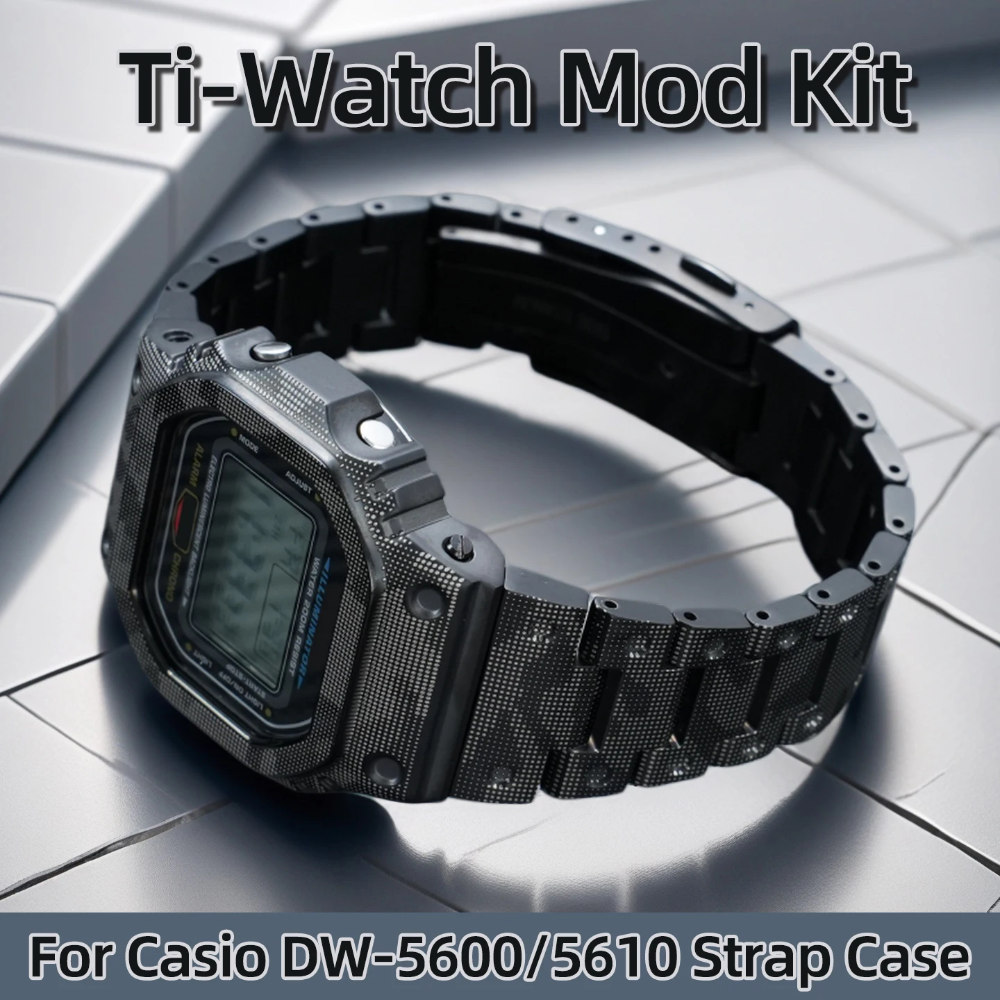 DW5600 Lightweight Titanium Alloy Watch Strap Case For CASIO GW-B5600 GW-M5610 Steel Metal Watch Chain G-5600 CamouflageBracelet
DW5600 Lightweight Titanium Alloy Watch Strap Case For CASIO GW-B5600 GW-M5610 Steel Metal Watch Chain G-5600 CamouflageBracelet