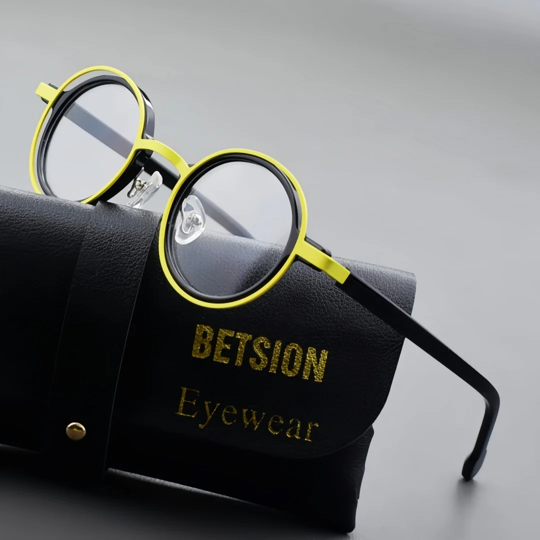 BETSION Two-Ton Fashion Round Acetate Eyelasses Frames Vintage Reading Glasses Full Rim Spectacle Glasses Women Men #76859
BETSION Two-Ton Fashion Round Acetate Eyelasses Frames Vintage Reading Glasses Full Rim Spectacle Glasses Women Men #76859