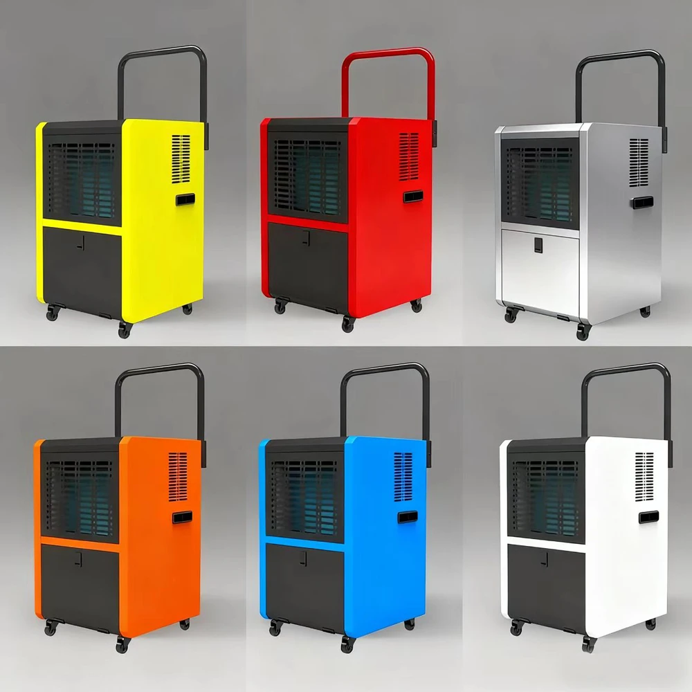 Portable Dehumidifier 30L 40L 50L 60L 70L with Handle and Wheels Air Moisture Damp Restoration
Portable Dehumidifier 30L 40L 50L 60L 70L with Handle and Wheels Air Moisture Damp Restoration