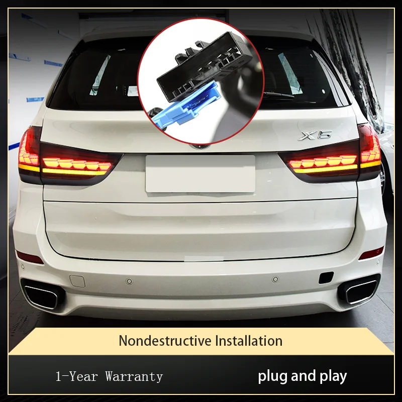 A Pair of Lights For BMW X5 F15 2014-2018 Exterior Rear Lamp LED DRL Upgrade Taillight Assembly Auto Modified Tool Car Accessory
A Pair of Lights For BMW X5 F15 2014-2018 Exterior Rear Lamp LED DRL Upgrade Taillight Assembly Auto Modified Tool Car Accessory