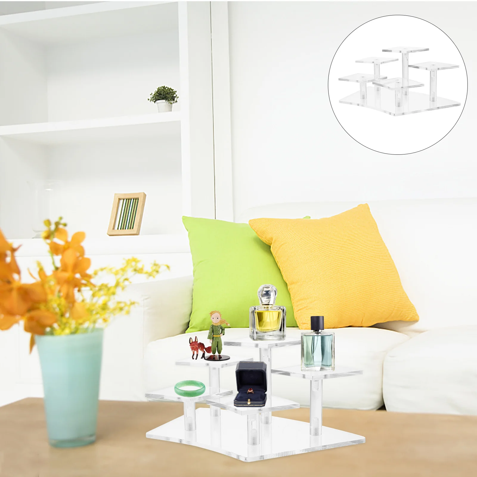 Transparent Acrylic Multi-Layer Display Stand Stair Shape Perfume Jewelry Organizer Display Shelf Perfume Holder Organizer 
Transparent Acrylic Multi-Layer Display Stand Stair Shape Perfume Jewelry Organizer Display Shelf Perfume Holder Organizer