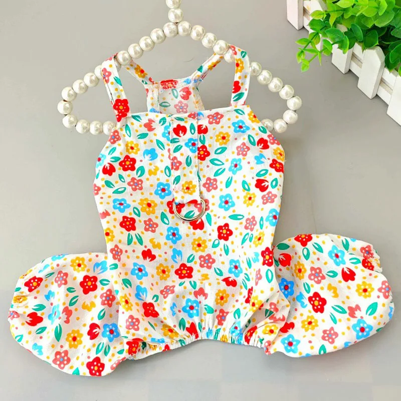 Sweet Girl Pet Dog Clothes Summer Flower Pattern Puppy Jumpsuit Pajamas With D-Ring Dog Onesie Pyjamas For Small Dogs Chihuahua
Sweet Girl Pet Dog Clothes Summer Flower Pattern Puppy Jumpsuit Pajamas With D-Ring Dog Onesie Pyjamas For Small Dogs Chihuahua