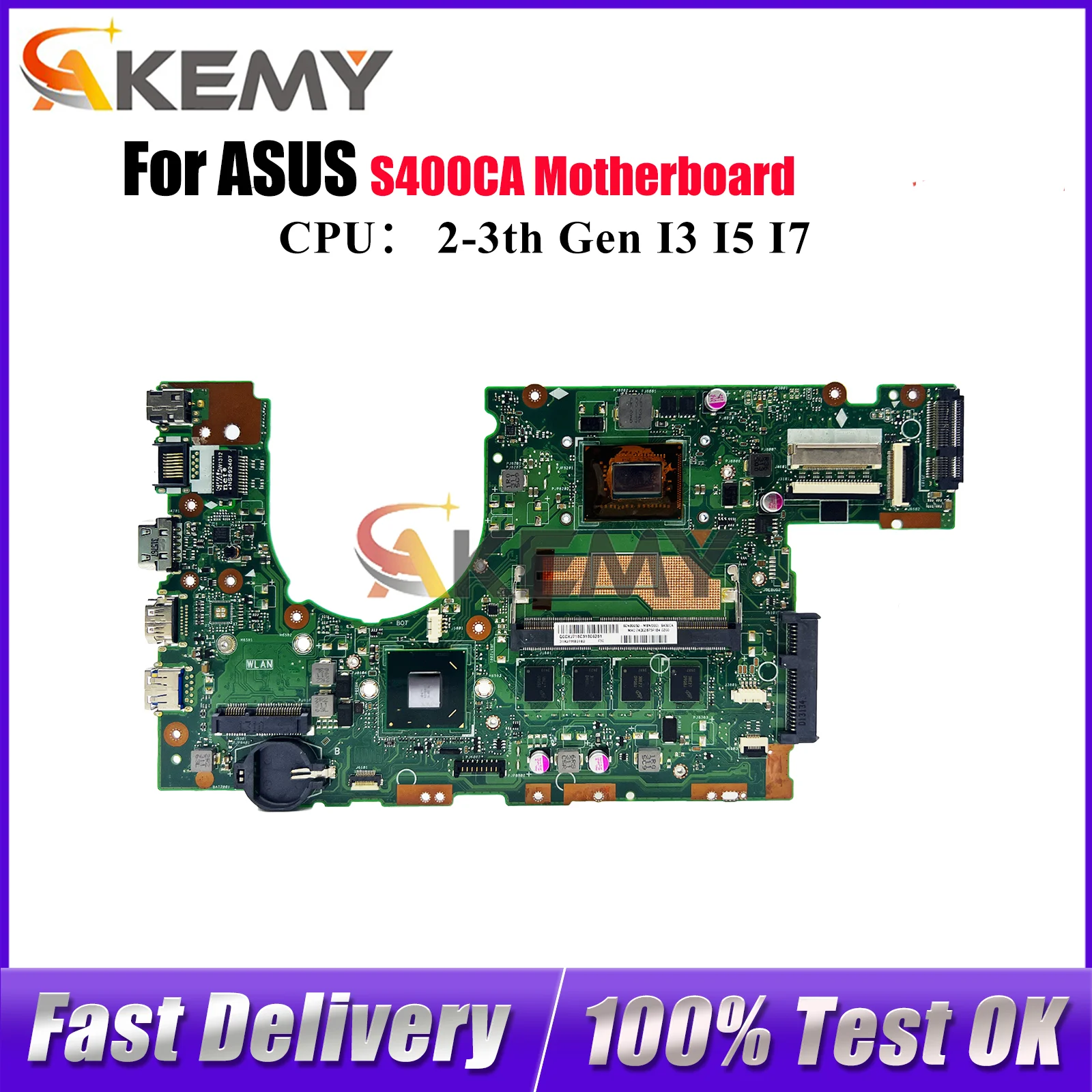 S400CA Laptop Motherboard For ASUS VivoBook S400CA S400C Notebook Mainboard With I3 I5 I7 CPU 100% tests OK fast shipping stk
S400CA Laptop Motherboard For ASUS VivoBook S400CA S400C Notebook Mainboard With I3 I5 I7 CPU 100% tests OK fast shipping stk