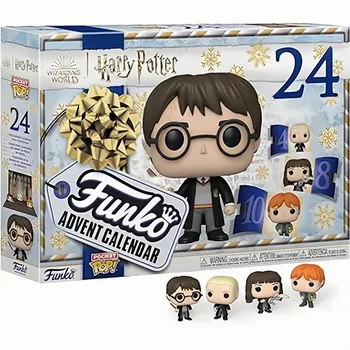 24Pcs Funko Pop Harry Potter Blind Box DC Super Heroes Batman Mystery Box Christmas Advent Calendar Surprise Guess Boxs Kids Toy