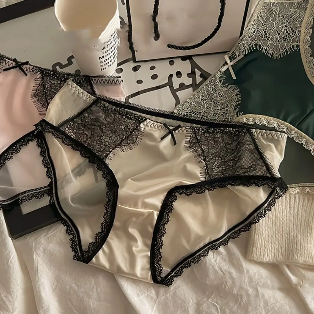 Thin Middle Waist Bow Lace Panties Cotton Crotch Briefs Sexy Panties Seamless Female Lingerie Lace Briefs Women
Thin Middle Waist Bow Lace Panties Cotton Crotch Briefs Sexy Panties Seamless Female Lingerie Lace Briefs Women