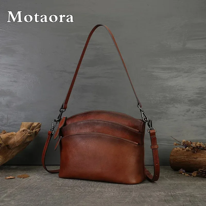 MOTAORA Vintage Full-Grain Leather Shoulder Bag for Women Retro Commuting Crossbody Bag with Compartment Solid Color Work Purse
MOTAORA Vintage Full-Grain Leather Shoulder Bag for Women Retro Commuting Crossbody Bag with Compartment Solid Color Work Purse