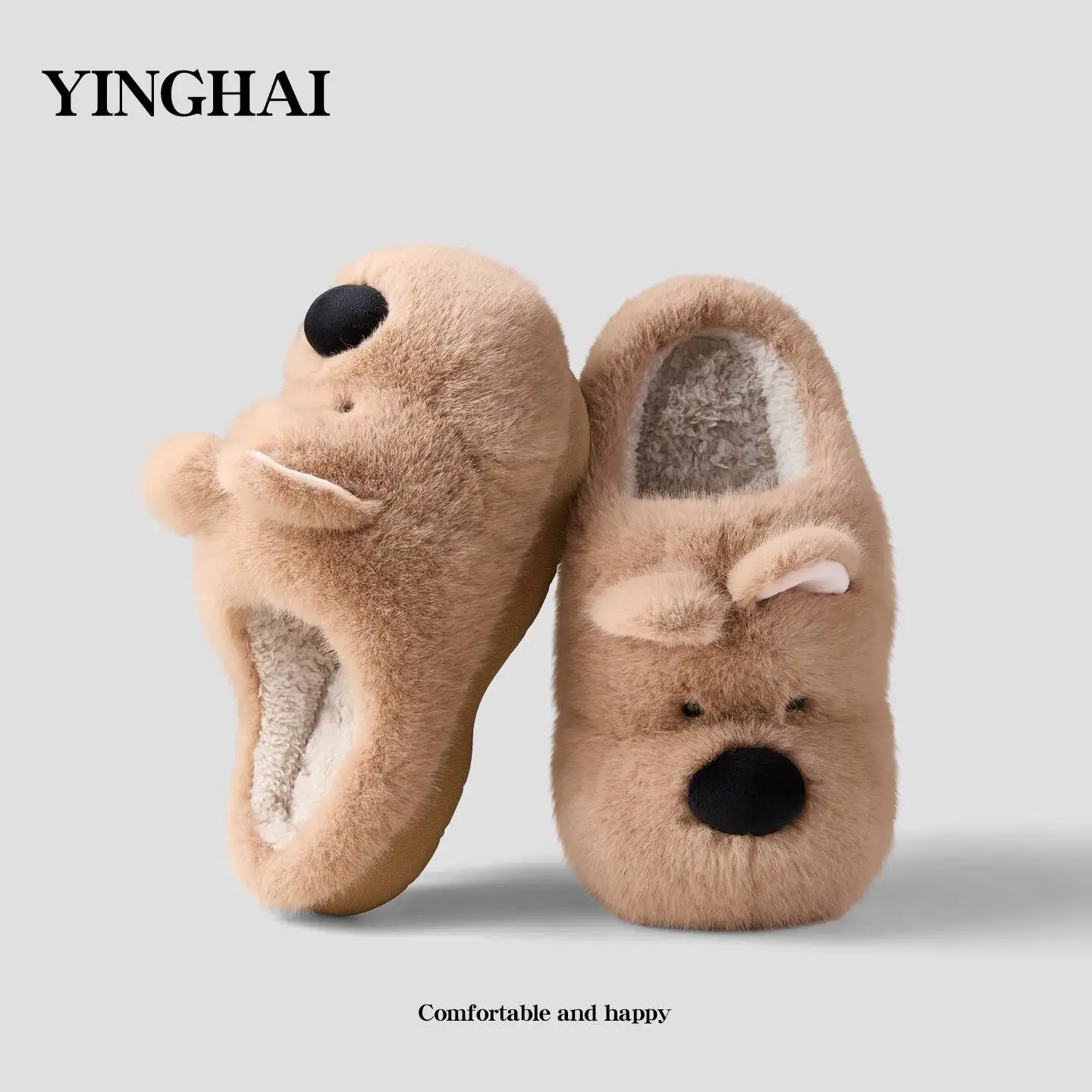 Women's Home Slippers Winter Cartoon Dog Cotton Slippers Indoor Household Non-Slip Warm Thick Sole Plush Couple Style Shoes
Women's Home Slippers Winter Cartoon Dog Cotton Slippers Indoor Household Non-Slip Warm Thick Sole Plush Couple Style Shoes