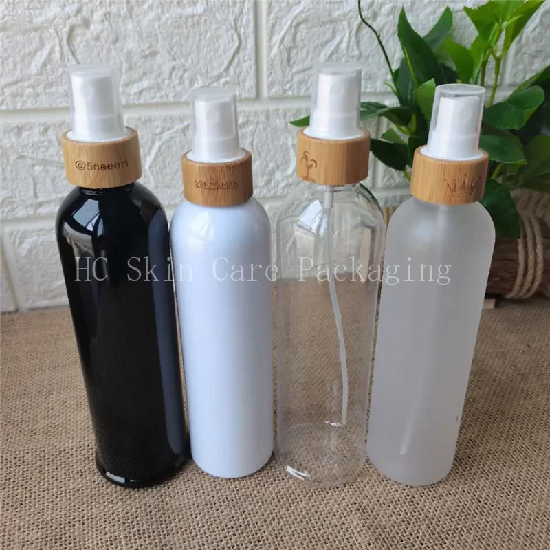 Wholesale Empty cosmetic four colour clear/amber/frosted plastic bottles with bamboo wood lid plastic spray /lotion/pump cap
Wholesale Empty cosmetic four colour clear/amber/frosted plastic bottles with bamboo wood lid plastic spray /lotion/pump cap