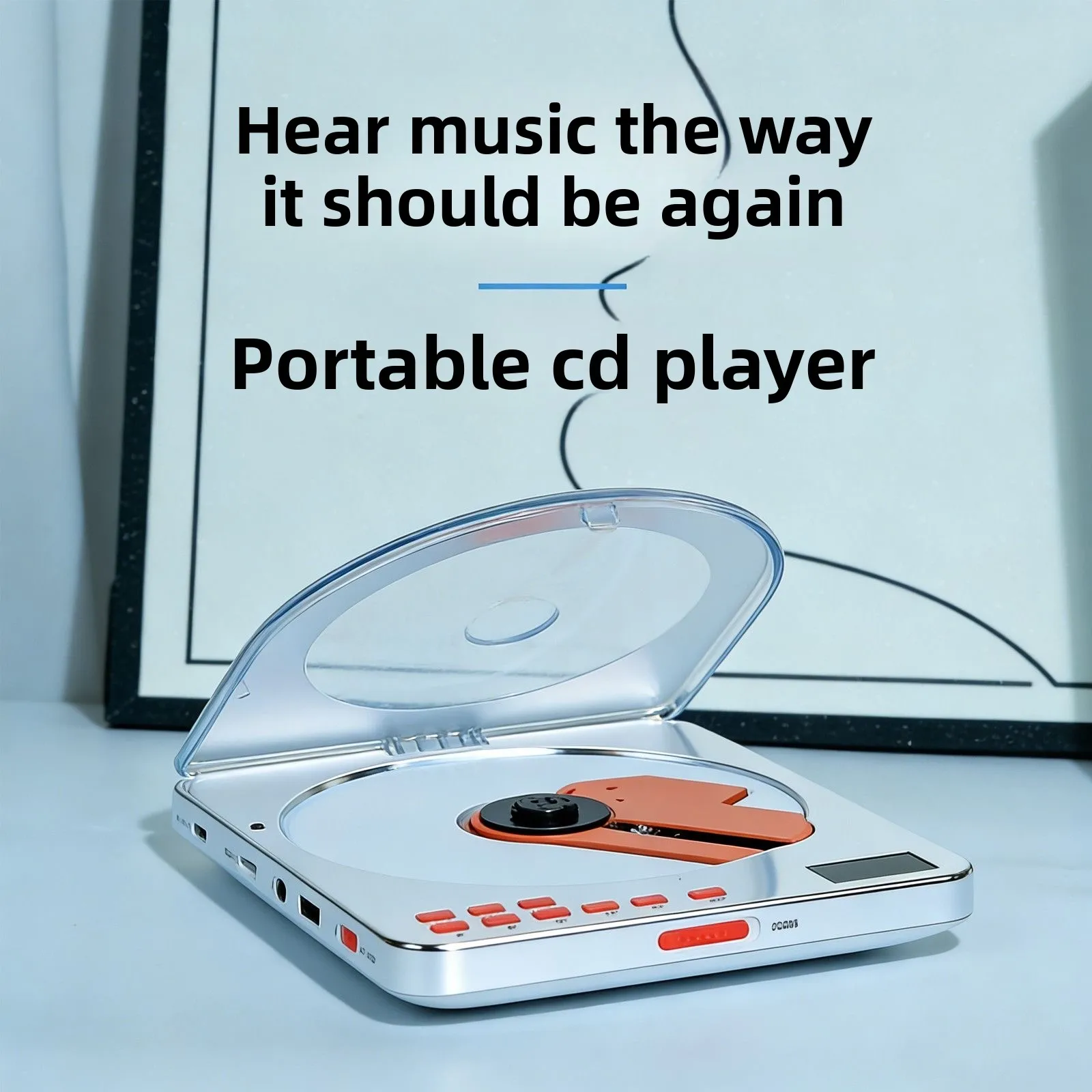 Classic Transparent CD Disc Album Portable Bluetooth 5.4 Speaker English Learning Repeater MP3 Player For TF 3.5mm Audio Output
Classic Transparent CD Disc Album Portable Bluetooth 5.4 Speaker English Learning Repeater MP3 Player For TF 3.5mm Audio Output