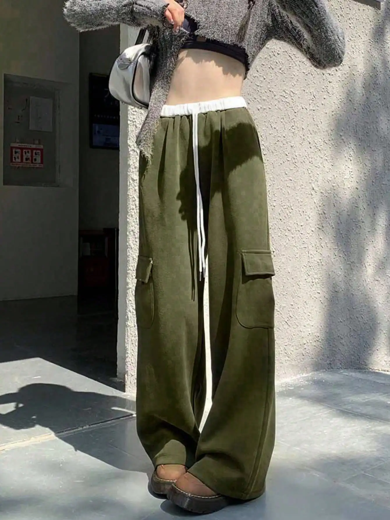Korean Chic Summer American Retro Design Drawstring High-Waisted Wide-Leg Pants for Small People Slim Floor-Length Pants for Women
Korean Chic Summer American Retro Design Drawstring High-Waisted Wide-Leg Pants for Small People Slim Floor-Length Pants for Women
