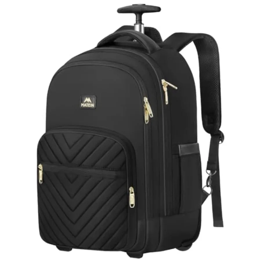 Rolling Backpack for Women, 17 inch Water Resistant Wheeled Laptop Backpack, Large Carry On Luggage Travel Backpack with Wheels
Rolling Backpack for Women, 17 inch Water Resistant Wheeled Laptop Backpack, Large Carry On Luggage Travel Backpack with Wheels
