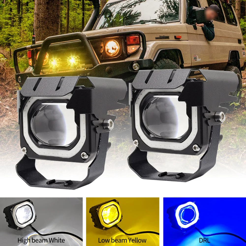 Motorcycle Spotlight 2.6inch 4Color Lights Auxiliary LED Fog Light Blue Daytime Running Light for Car ATV SUVs.2Pcs.
Motorcycle Spotlight 2.6inch 4Color Lights Auxiliary LED Fog Light Blue Daytime Running Light for Car ATV SUVs.2Pcs.