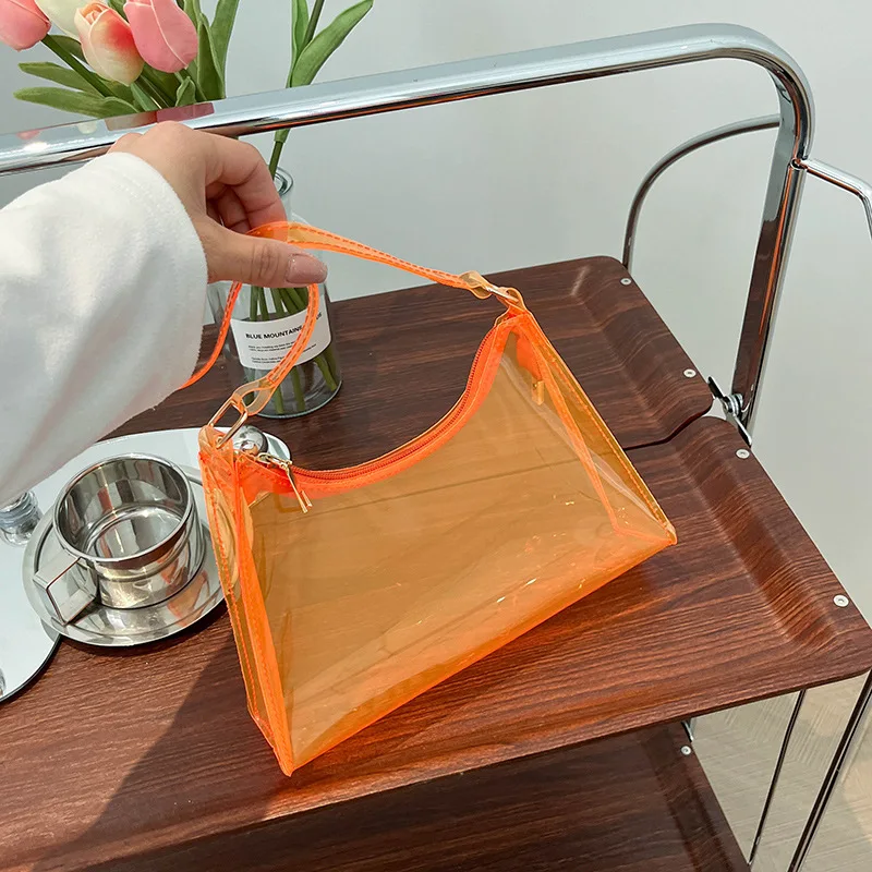Vintage Women Transparent PVC Solid Color Shoulder Underarm Bag Casual Ladies Small Hobos Handbags Purse
Vintage Women Transparent PVC Solid Color Shoulder Underarm Bag Casual Ladies Small Hobos Handbags Purse