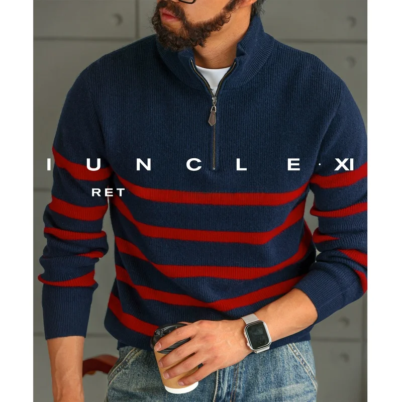 Men's Casual Knitted Woolen irt Zipper f High Collar Sweater Stand Fit Long Sve Moisture ng Thi Winter
Men's Casual Knitted Woolen irt Zipper f High Collar Sweater Stand Fit Long Sve Moisture ng Thi Winter
