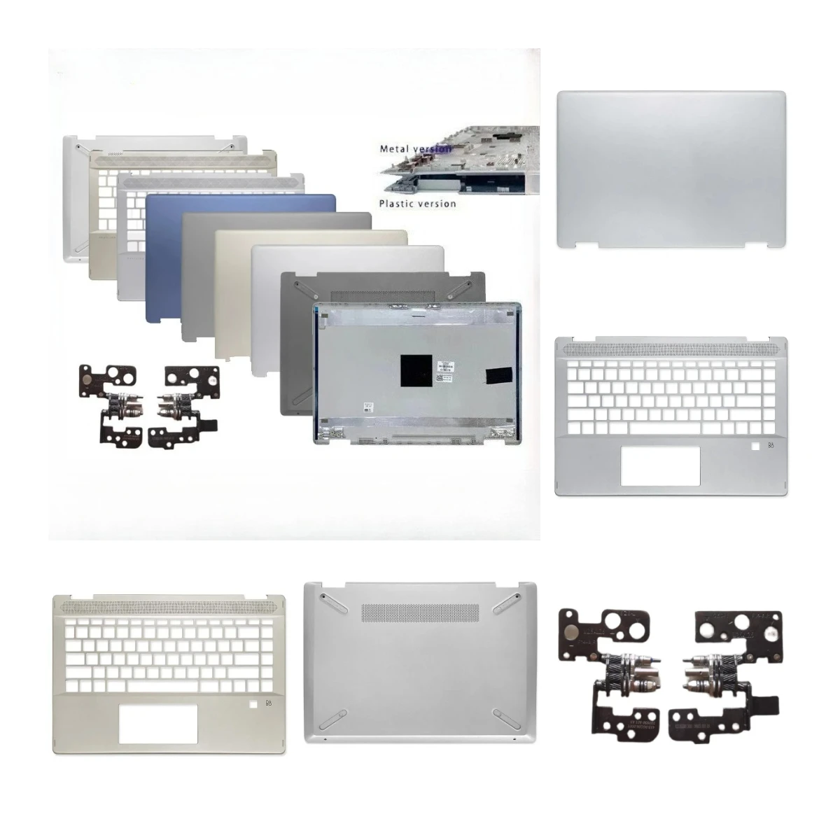 Suitable for X360 TPN-W139 14-DH laptop LCD screen back cover, palm rest, screen frame, bottom shell ABCD cover Hinges
Suitable for X360 TPN-W139 14-DH laptop LCD screen back cover, palm rest, screen frame, bottom shell ABCD cover Hinges