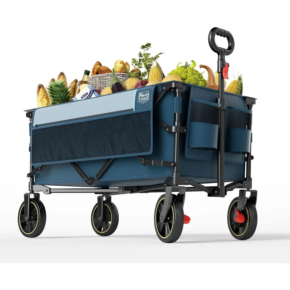 Portable 200L Folding Utility Wagon with Brakes for Camping, Gardening, and Shopping
Portable 200L Folding Utility Wagon with Brakes for Camping, Gardening, and Shopping