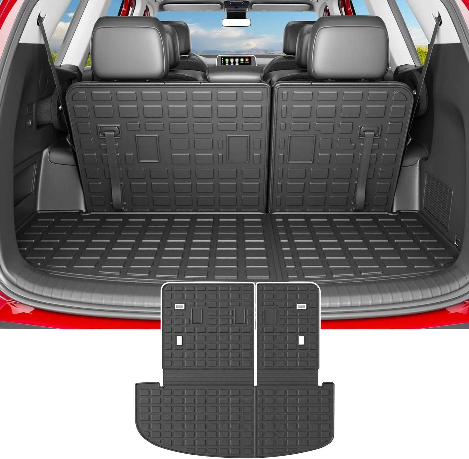 2020 - 2025 SUV Trunk and Back Seat Protection, TPE Material, Black Color, All - Weather
2020 - 2025 SUV Trunk and Back Seat Protection, TPE Material, Black Color, All - Weather