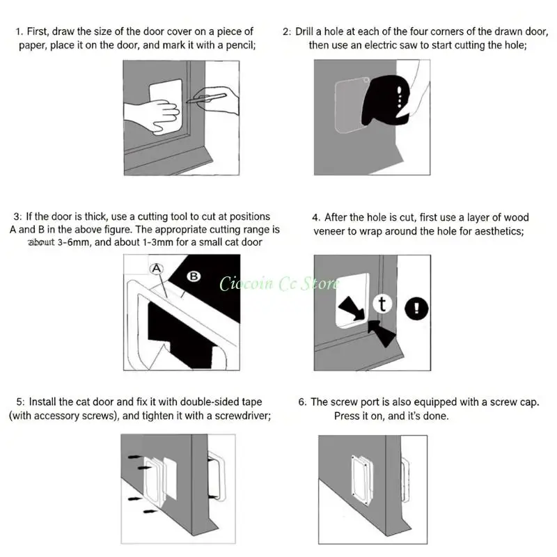 X90F Convenient Pet Door For Kittens Easy To Install On Door Quiet Closing Mechanism
X90F Convenient Pet Door For Kittens Easy To Install On Door Quiet Closing Mechanism