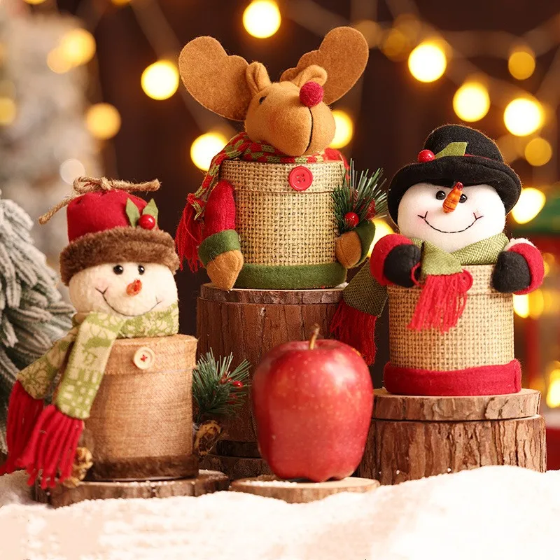 Decorate Christmas Reindeer Candy Jar Good Quality Plush Fur High-Capacity Xmas Table Decoration Chocolate Storage Box for Candy
Decorate Christmas Reindeer Candy Jar Good Quality Plush Fur High-Capacity Xmas Table Decoration Chocolate Storage Box for Candy