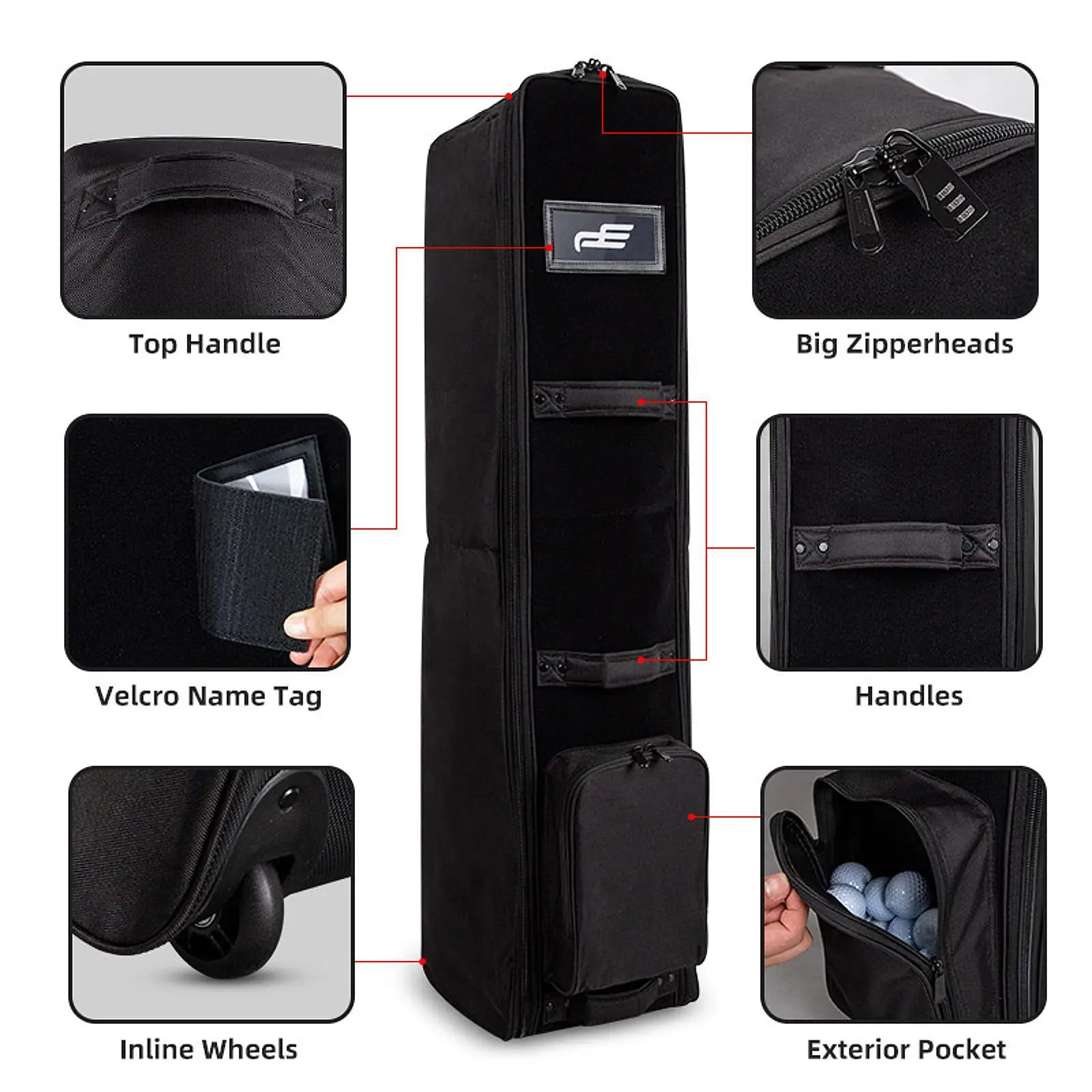 Golf Travel Bag for Airlines Golf Transport Bag for Teenagers Golf Club Bag Thickened Club Protection 900D Nylon with Wheels
Golf Travel Bag for Airlines Golf Transport Bag for Teenagers Golf Club Bag Thickened Club Protection 900D Nylon with Wheels
