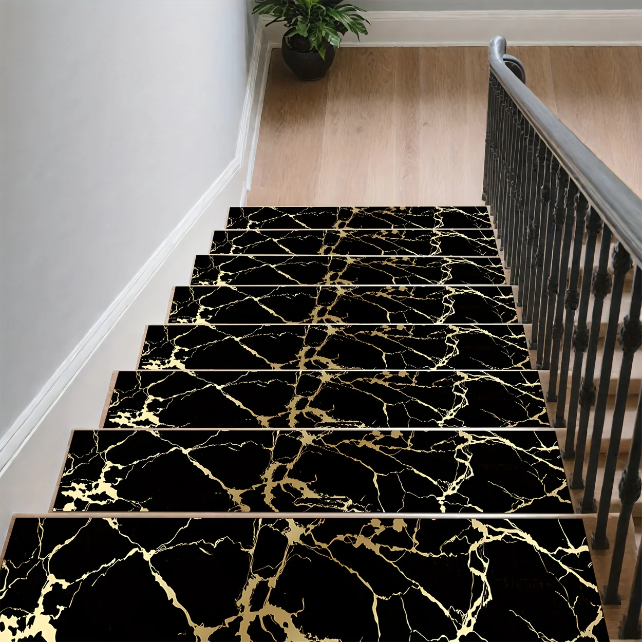 1/7/15PCS Black And Golden Textures Step Carpet, Edge Stair Mat Hemmed Stair Mats for Home Decor Easy to Clean
1/7/15PCS Black And Golden Textures Step Carpet, Edge Stair Mat Hemmed Stair Mats for Home Decor Easy to Clean