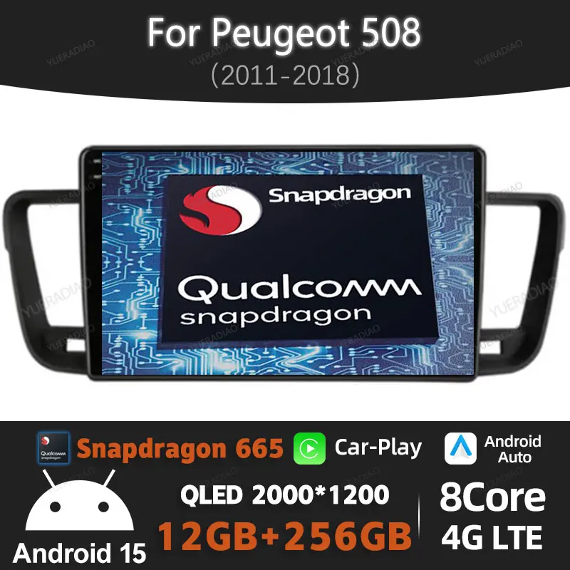 Автомобильный радиоприемник Android 15 для Peugeot 508 2011 2012 2013-2018 Мультимедийный стерео видеоплеер GPS-навигация Carplay Auto 4G WIFI BT
Автомобильный радиоприемник Android 15 для Peugeot 508 2011 2012 2013-2018 Мультимедийный стерео видеоплеер GPS-навигация Carplay Auto 4G WIFI BT