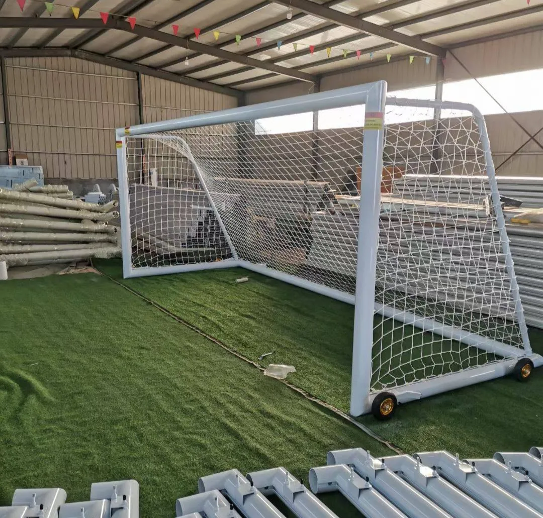 Standard Competition Soccer Goal 5-7-11 Player Detachable Movable Aluminum Alloy 5x2m White Outdoor for Children & Adultspromote
Standard Competition Soccer Goal 5-7-11 Player Detachable Movable Aluminum Alloy 5x2m White Outdoor for Children & Adultspromote