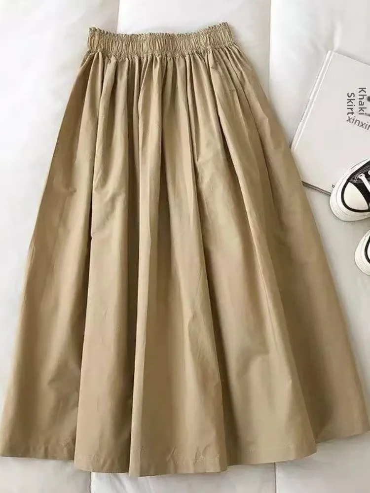 American Retro Workwear Khaki Half Skirt Women's 2024 Summer New Korean Style Versatile High Waist A-Line Skirt INS
American Retro Workwear Khaki Half Skirt Women's 2024 Summer New Korean Style Versatile High Waist A-Line Skirt INS