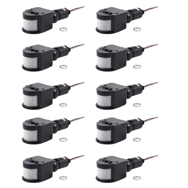 Gift For Her 10X Outdoor 12V DC Automatic Infrared PIR Motion Sensor Switch For LED Light, Black
Gift For Her 10X Outdoor 12V DC Automatic Infrared PIR Motion Sensor Switch For LED Light, Black