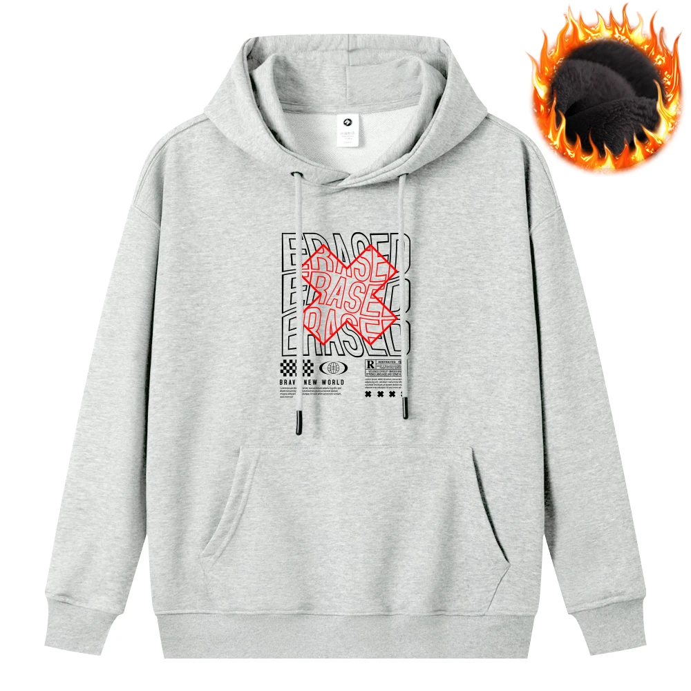 Erased Letter Printed Oversize Hoodie Mens Clothing Casual Fanshion Tops Couple Hoodie Thickened Insulation Hooded Sweatshirt
Erased Letter Printed Oversize Hoodie Mens Clothing Casual Fanshion Tops Couple Hoodie Thickened Insulation Hooded Sweatshirt