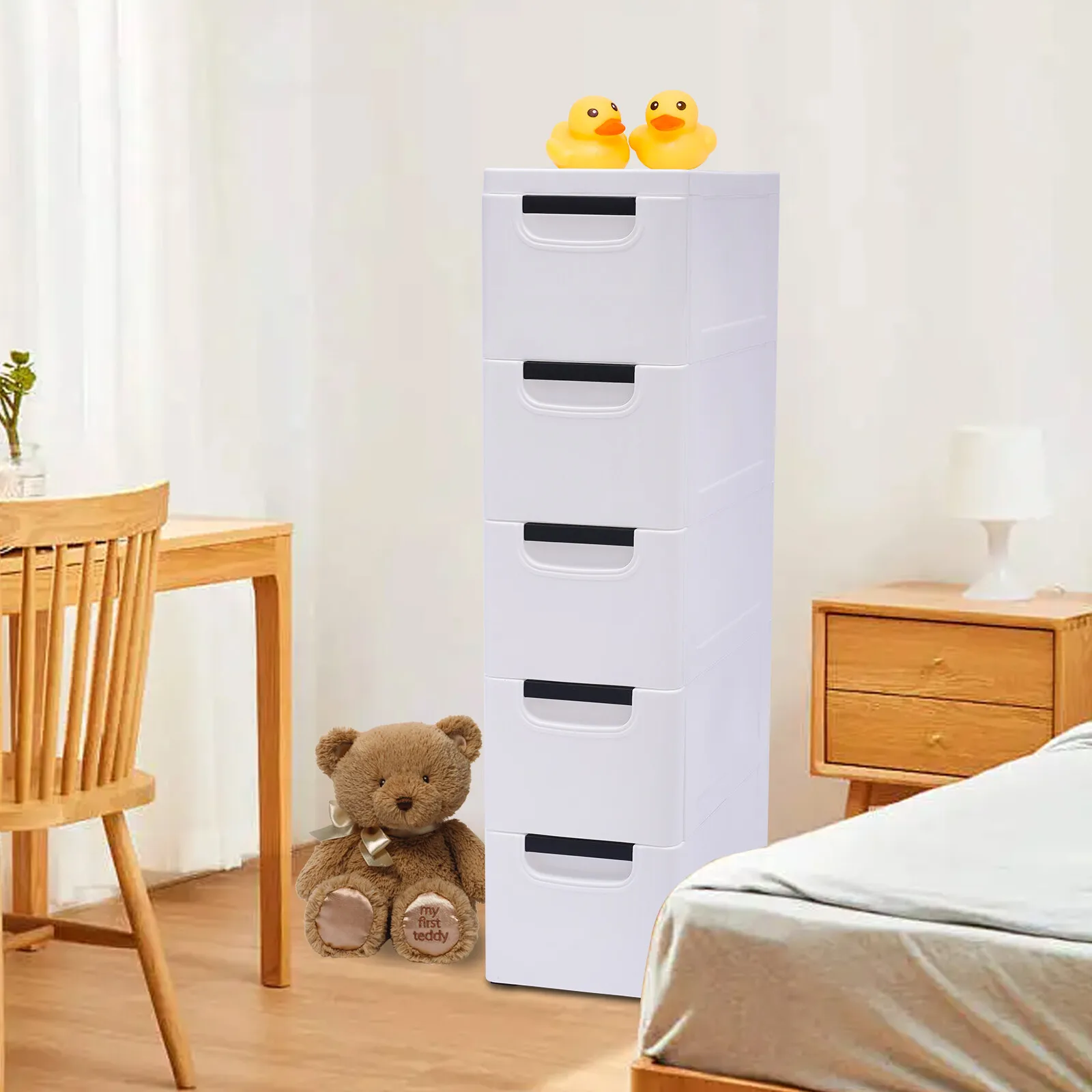 Wardrobe Vertical Tall Dresser Storage Organizer Tower With 5 Drawers Closet NEW
Wardrobe Vertical Tall Dresser Storage Organizer Tower With 5 Drawers Closet NEW
