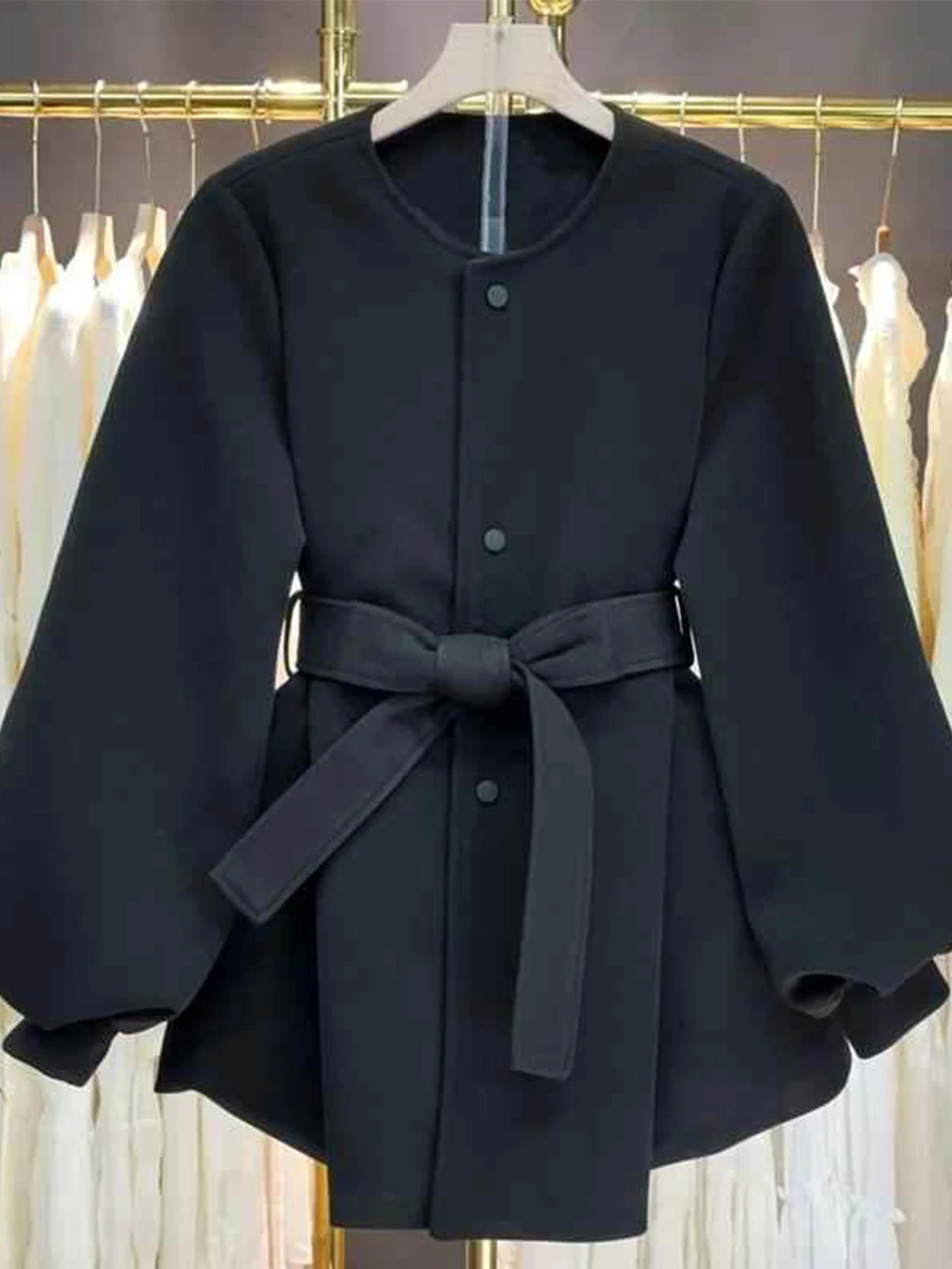 Новое женское шерстяное пальто Bla round Ne, осенне-зимнее, с рукавами-фонариками, приталенное, из шерсти, для молодых женщин
Новое женское шерстяное пальто Bla round Ne, осенне-зимнее, с рукавами-фонариками, приталенное, из шерсти, для молодых женщин