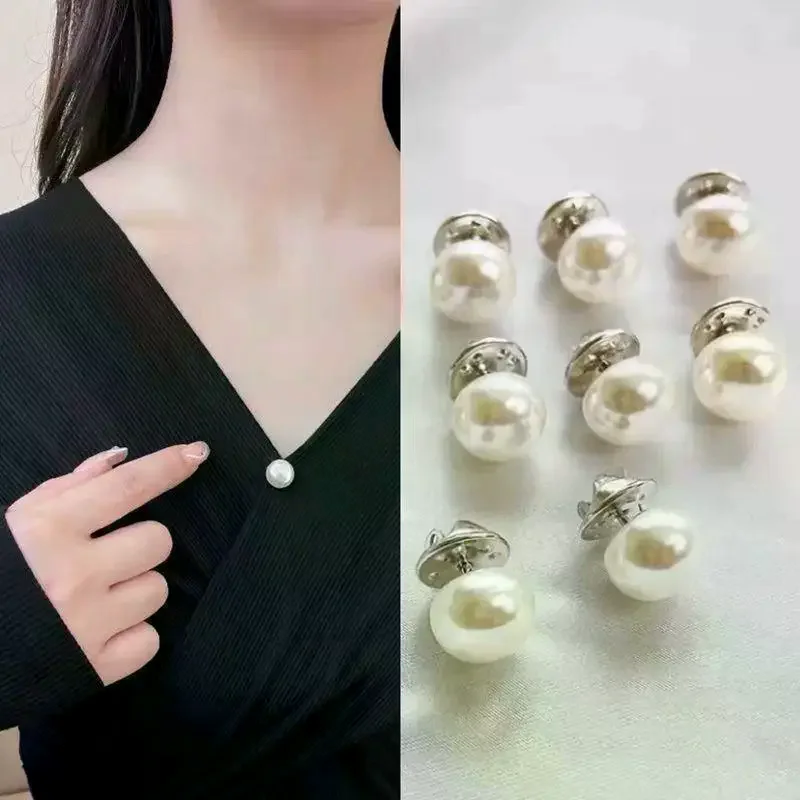 10pcs Pearl Button Pins ,DIY Decorative Safety Button Covers For Shoes, Hats, Bags, Shawls,Collar Needle Buckle Fixed Pin Brooch
10pcs Pearl Button Pins ,DIY Decorative Safety Button Covers For Shoes, Hats, Bags, Shawls,Collar Needle Buckle Fixed Pin Brooch