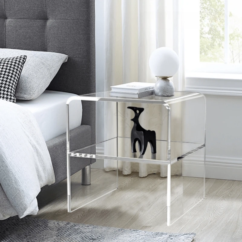 Bedside table side table acrylic hotel model bathroom light luxury furniture INS style transparent
Bedside table side table acrylic hotel model bathroom light luxury furniture INS style transparent