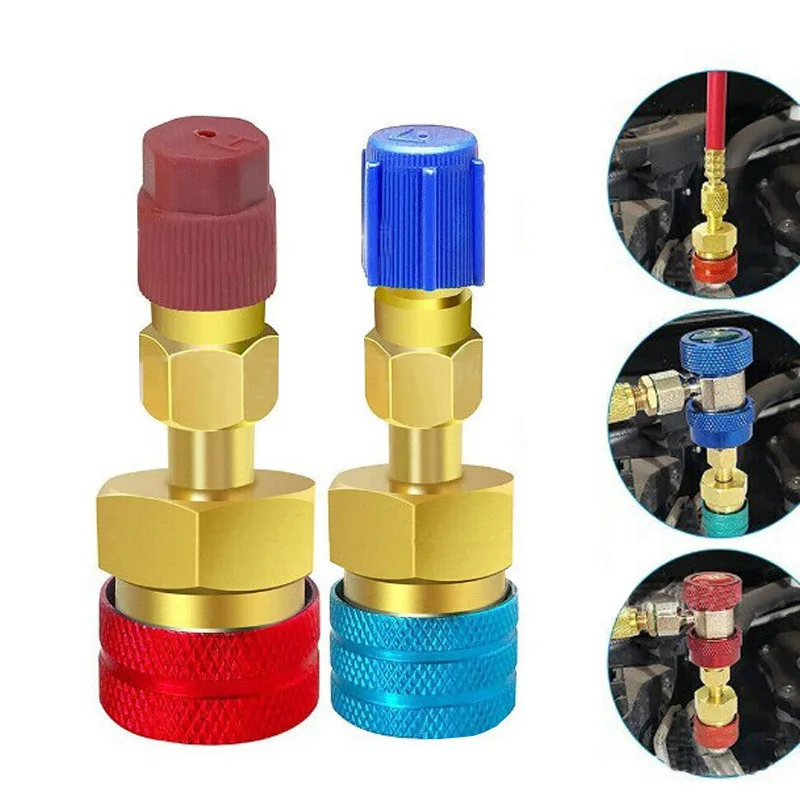 R1234yf Quick Connector All-copper Automotive Fluoride High Low Pressure Connector Air Conditioner Inflatable Nozzle Accessories
R1234yf Quick Connector All-copper Automotive Fluoride High Low Pressure Connector Air Conditioner Inflatable Nozzle Accessories