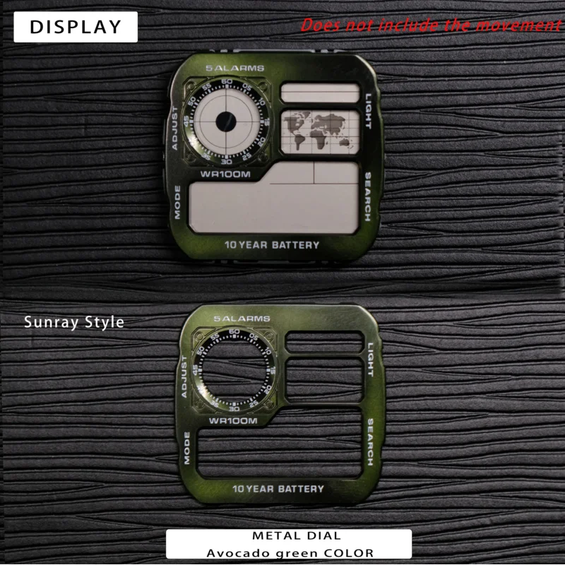 Металлический циферблат для часов Casio AE1200, комплект для модификации, высококачественный механизм 3299, серебряный AE1200, японские медные циферблаты для модификации
Металлический циферблат для часов Casio AE1200, комплект для модификации, высококачественный механизм 3299, серебряный AE1200, японские медные циферблаты для модификации