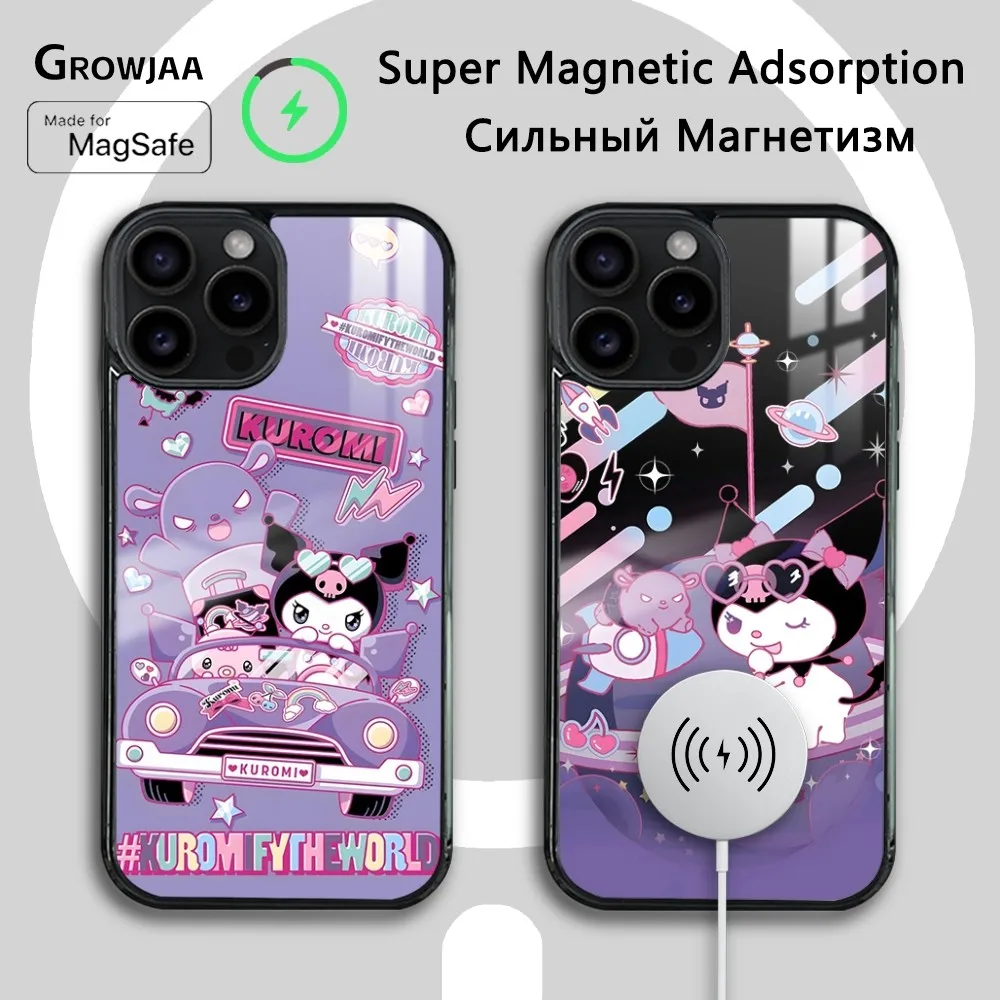 Miniso Kuromi Cartoon Phone Case For iPhone 16 15 14 13 12 11 Pro Max Plus Mini New Magsafe Mirror Wireless Magnetic Cover
Miniso Kuromi Cartoon Phone Case For iPhone 16 15 14 13 12 11 Pro Max Plus Mini New Magsafe Mirror Wireless Magnetic Cover